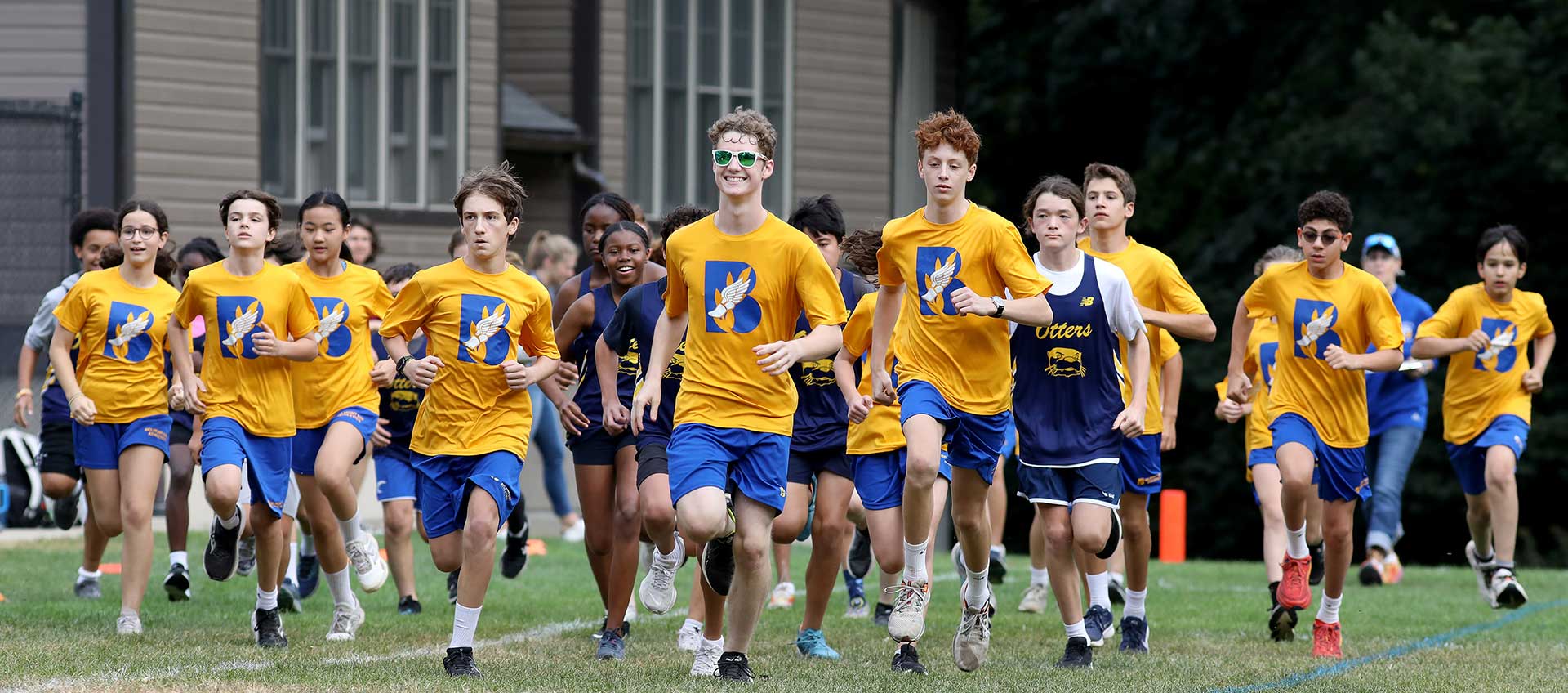 BDS cross country runners lead the pack