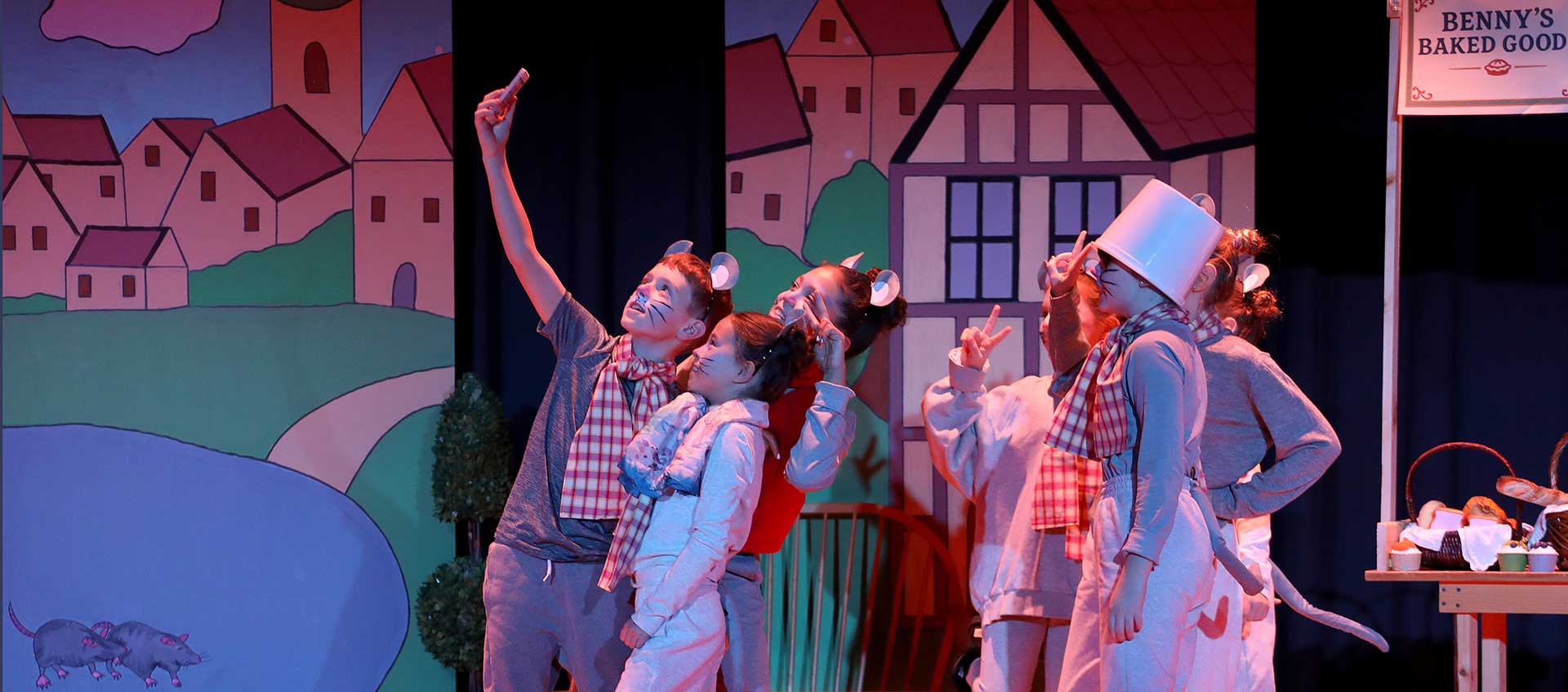 Fourth graders perform their class play