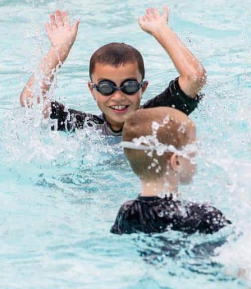 childrens swimming as part of swim & tennis association at Belmont Day School