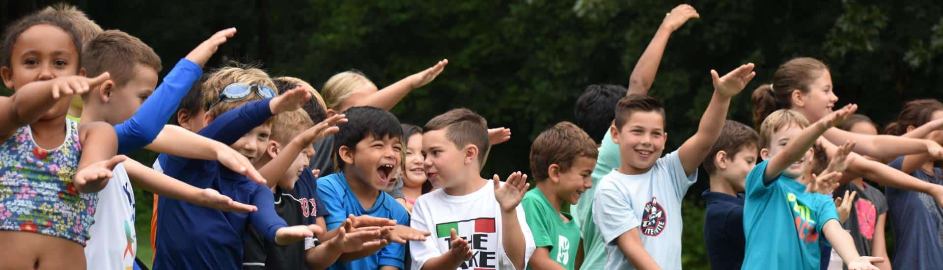 Summer campers sing Baby Shark