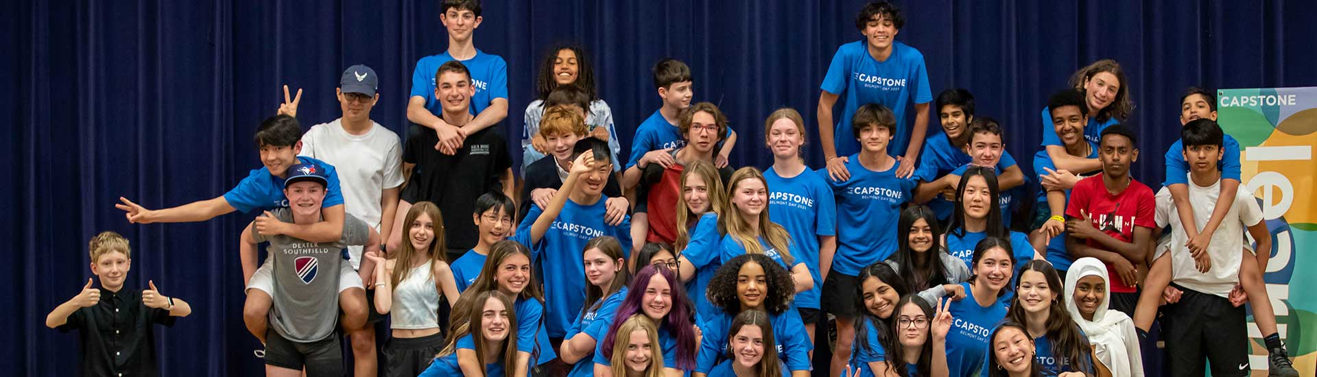 The Class of 2023 celebrate the conclusion of Capstone together